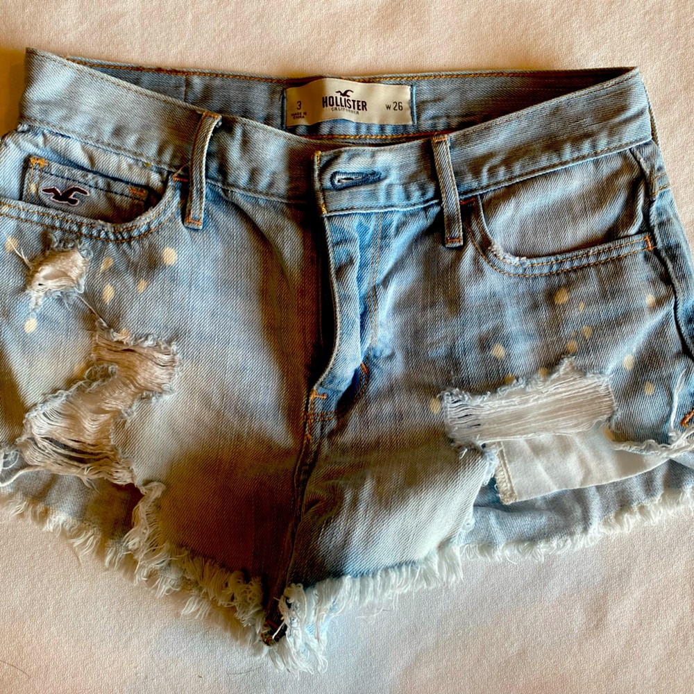 Hollister denim shorts, size 3, waist 26